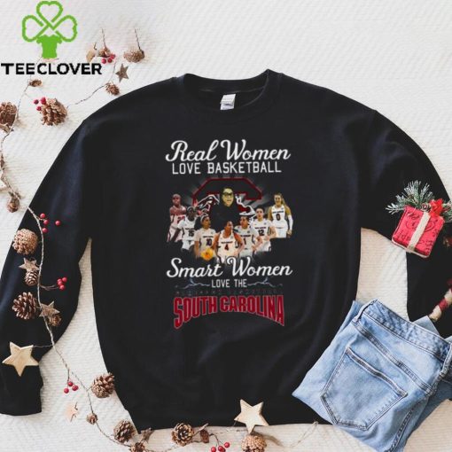 Official 2023 Real Women Love Basketball Smart Women Love The South Carolina Gamecocks Women’s Basketball Shirt