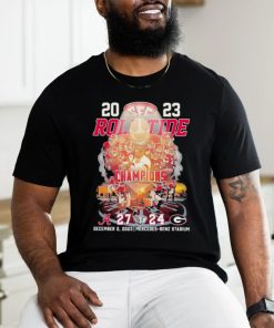 Official 2023 SEC Football Roll Tide Champions Alabama Crimson Tide 27 24 Georgia Bulldogs Shirt