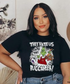 Official 2023 The Grinch They Hate Us Because They Ain’t Us Tampa Bay Buccaneers Christmas T Shirt