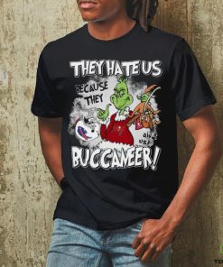 Official 2023 The Grinch They Hate Us Because They Ain’t Us Tampa Bay Buccaneers Christmas T Shirt