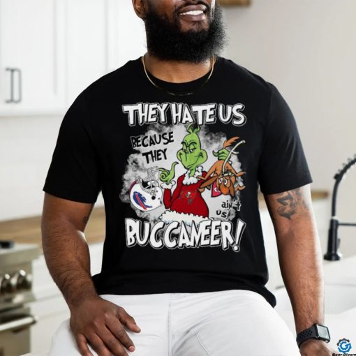 Official 2023 The Grinch They Hate Us Because They Ain’t Us Tampa Bay Buccaneers Christmas T Shirt