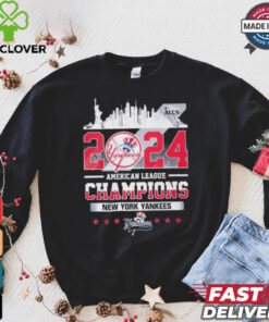 Official 2024 American League Champions New York Yankees T Shirt