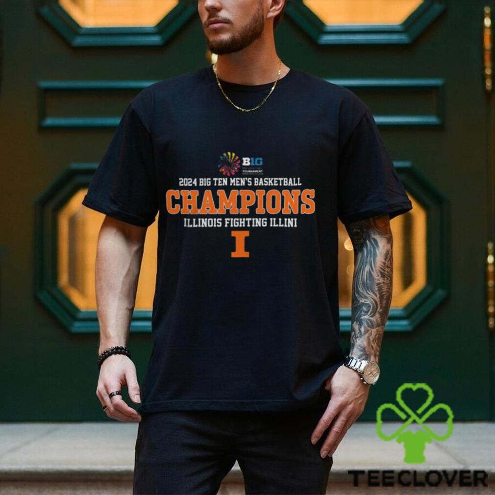 Official 2024 Big Ten Men’s Basketball Tournament Conference Champions Illinois Fighting Illini Shirt Official 2024 Big Ten Men’s Basketball Tournament Conference Champions Illinois Fighting Illini Shirt