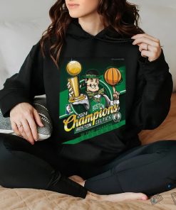 Official 2024 Boston Celtics Mascot 18 Time NBA Finals Champions t shirt