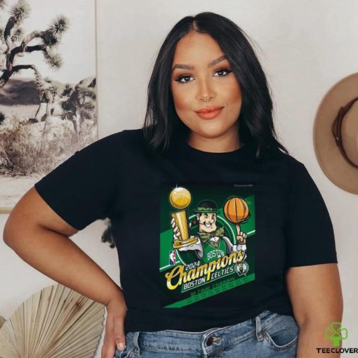Official 2024 Boston Celtics Mascot 18 Time NBA Finals Champions t shirt