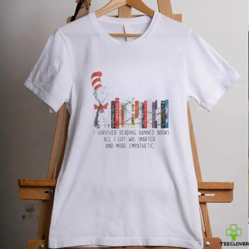Official 2024 Dr Deuss I Survived Reading Banned Books And I Got Smarter And Empathetic Shirt