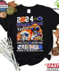 The **Official 2024 Fiesta Bowl Vrbo Penn State Nittany Lions Mascot Shirt** celebrates Penn State’s participation in the 2024 Fiesta Bowl. Featuring the iconic Nittany Lions mascot and bold Fiesta Bowl graphics, this shirt is a must-have for fans cheering on their team in this prestigious game!