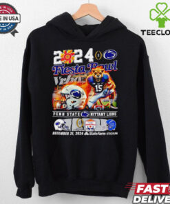 The **Official 2024 Fiesta Bowl Vrbo Penn State Nittany Lions Mascot Shirt** celebrates Penn State’s participation in the 2024 Fiesta Bowl. Featuring the iconic Nittany Lions mascot and bold Fiesta Bowl graphics, this shirt is a must-have for fans cheering on their team in this prestigious game!