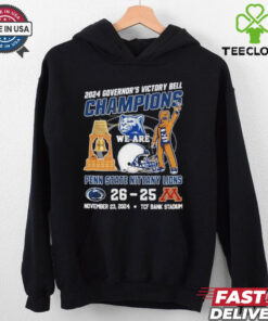 Official 2024 Governor’s Victory Bell Champions Penn State Nittany Lions 26 25 Minnesota Golden Gophers Nov 23 2024 TCF Bank Stadium shirt