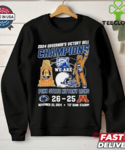 Official 2024 Governor’s Victory Bell Champions Penn State Nittany Lions 26 25 Minnesota Golden Gophers Nov 23 2024 TCF Bank Stadium shirt