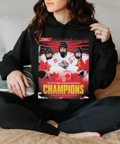 Official 2024 IIHF Women’s World Championship Team Canada Champions Shirt