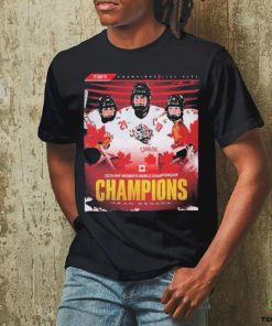Official 2024 IIHF Women’s World Championship Team Canada Champions Shirt