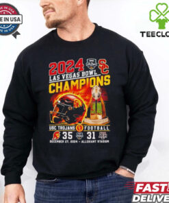 Official 2024 Las Vegas Bowl Champions USC Trojans vs Texas A&M Allegiant Stadium shirt