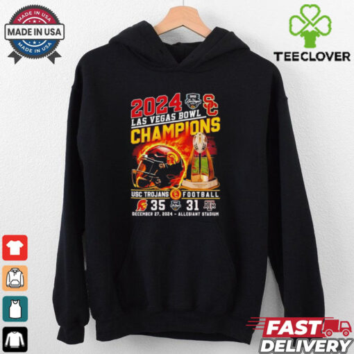 Official 2024 Las Vegas Bowl Champions USC Trojans vs Texas A&M Allegiant Stadium shirt