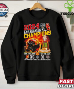 Official 2024 Las Vegas Bowl Champions USC Trojans vs Texas A&M Allegiant Stadium shirt