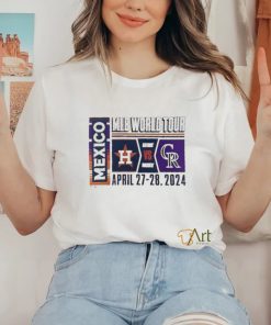 Official 2024 MLB World Tour Mexico City Series Houston Astros vs. Colorado Rockies April 27 28, 2024 Shirt