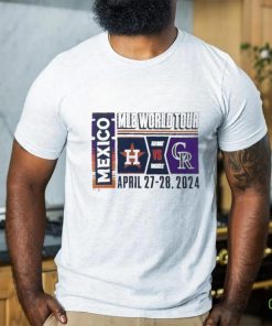 Official 2024 MLB World Tour Mexico City Series Houston Astros vs. Colorado Rockies April 27 28, 2024 Shirt