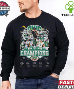 Official 2024 Mac Champions Ohio Bobcats Signatures Shirt