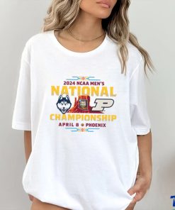 Official 2024 Men’s National UConn Huskies Vs Purdue Boilermakers Matchup Sport April 8 Phoenix Shirt