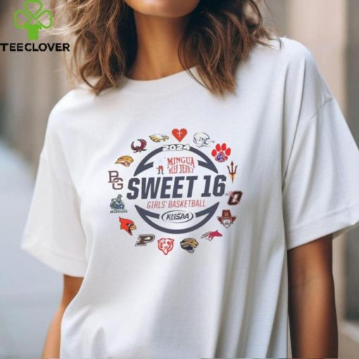 Official 2024 Mingua Beef Jerky Sweet 16 Girls' Basketball Logo T Shirt