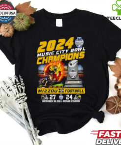 Official 2024 Music City Bowl Champions Mizzou football fire helmet Best Selling shirt