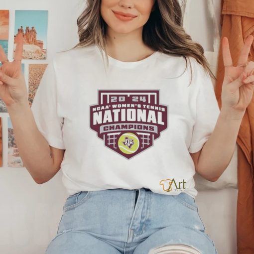 Official 2024 NCAA Women’s Tennis National Champions Texas A&M Aggies Logo Shirt