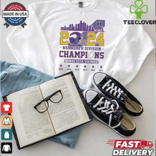Official 2024 NFC North Division Champions Minnesota Vikings 2008 2024 Shirt
