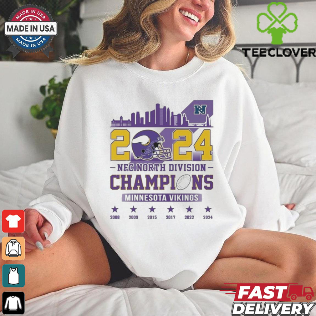Official 2024 NFC North Division Champions Minnesota Vikings 2008 2024 Shirt Official 2024 NFC North Division Champions Minnesota Vikings 2008 2024 Shirt