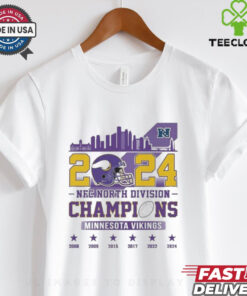 Official 2024 NFC North Division Champions Minnesota Vikings 2008 2024 Shirt