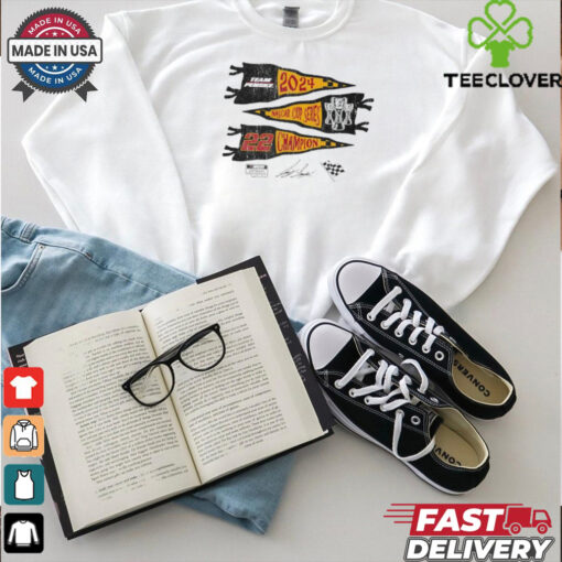 Official 2024 Nascar Cup Series Champion Team Penske Joey Logano Signature Shirt