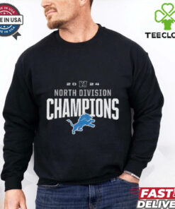 Official 2024 North Division Champions Detroit Lions NFL Playoffs Season T Shirts