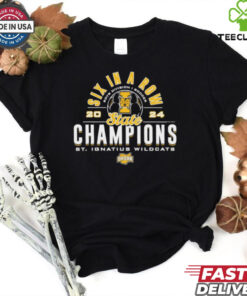 Official 2024 OHSAA Boys Soccer Division I Six In A Row State Champions St. Ignatius Wildcats T Shirt
