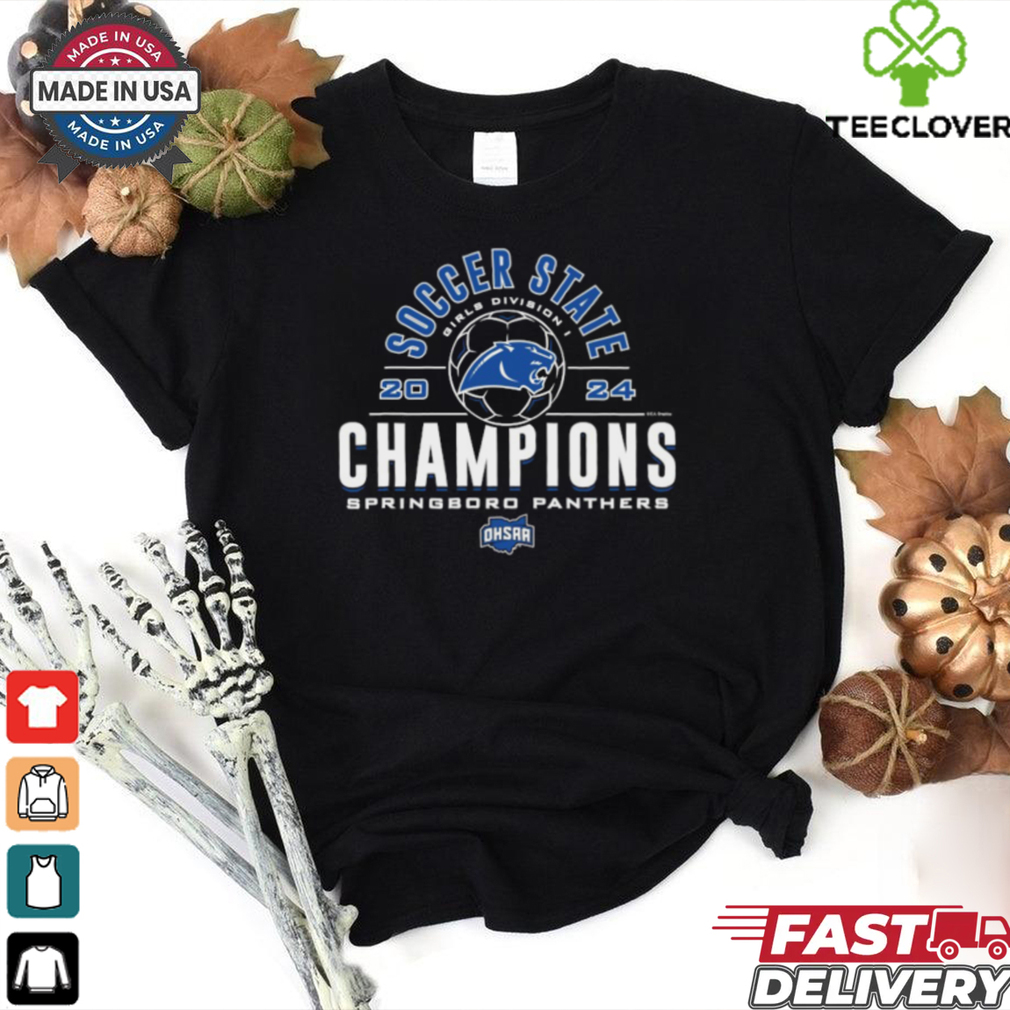 Official 2024 OHSAA Girls Soccer Division I State Champions Springboro Panthers T Shirt Official 2024 OHSAA Girls Soccer Division I State Champions Springboro Panthers T Shirt