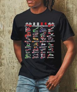 Official 2024 Open Wheel Formula Racing World Circuits Race Tracks Shirt