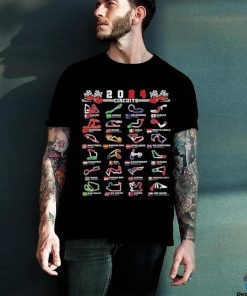 Official 2024 Open Wheel Formula Racing World Circuits Race Tracks Shirt