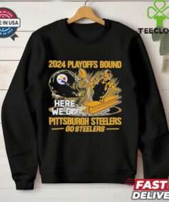 Official 2024 Playoffs Bound Pittsburgh Steelers Go Steelers Unisex T Shirt