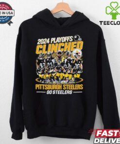 Official 2024 Playoffs Clinched Pittsburgh Steelers Go Steelers Unisex T Shirt