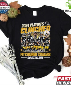 Official 2024 Playoffs Clinched Pittsburgh Steelers Go Steelers Unisex T Shirt