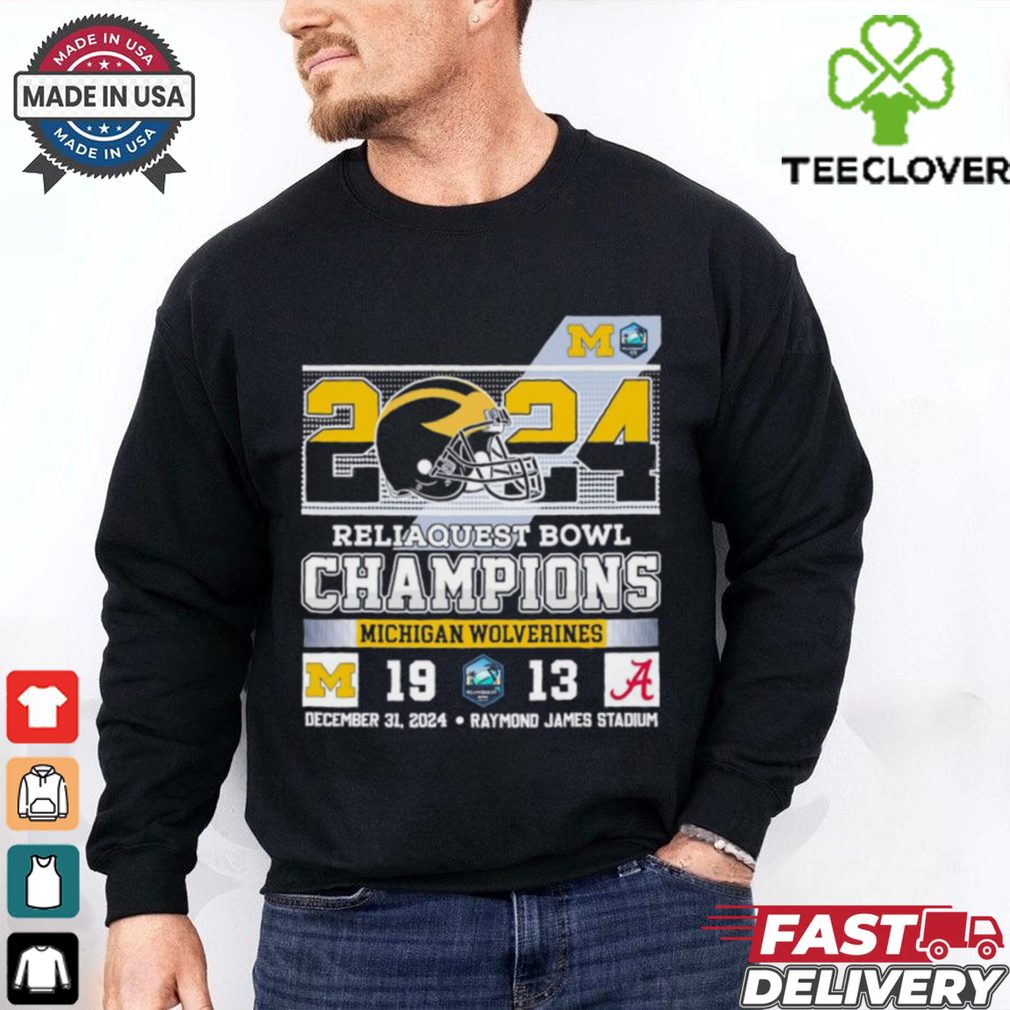 Official 2024 Reliaquest Bowl Champions Michigan Wolverines Best Selling shirt Official 2024 Reliaquest Bowl Champions Michigan Wolverines Best Selling shirt