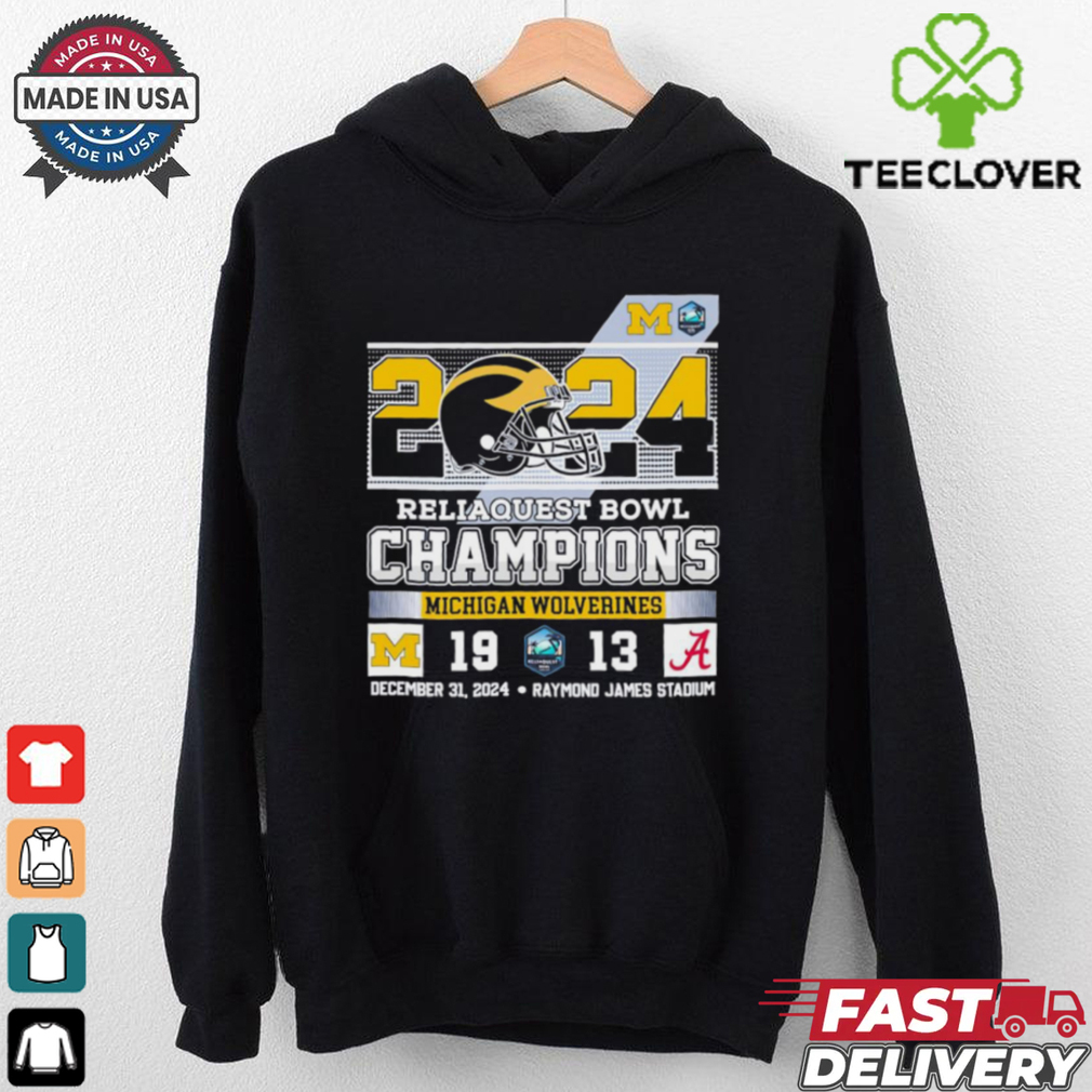 Official 2024 Reliaquest Bowl Champions Michigan Wolverines Best Selling shirt Official 2024 Reliaquest Bowl Champions Michigan Wolverines Best Selling shirt