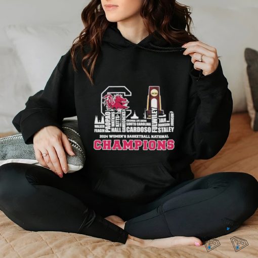 Official 2024 South Carolina Gamecocks National Champions Trophy City Horizon T Shirt