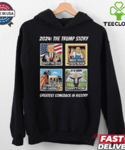 Official 2024 The Trump Story Greatest Comeback In History Shirt