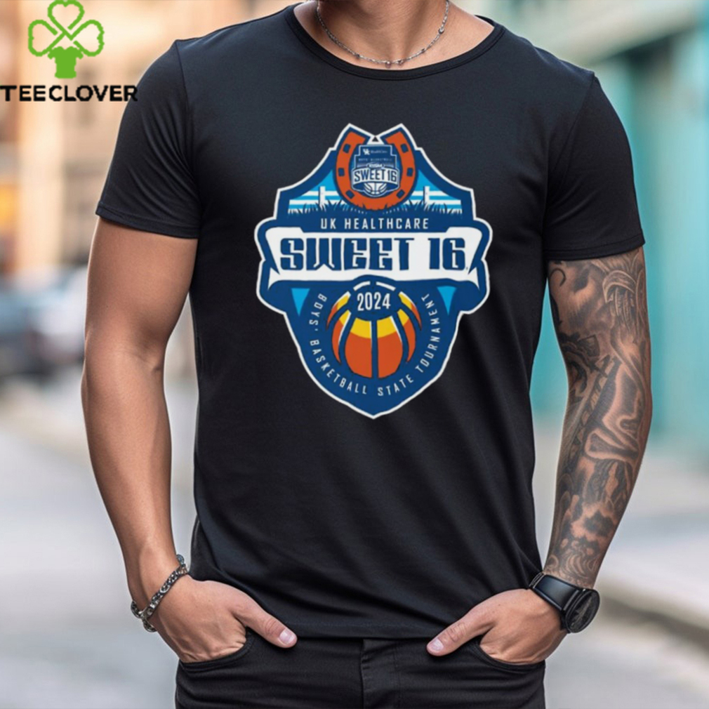 Official 2024 UK Healthcare Boys' Sweet 16 Basketball State Tournament T Shirt Official 2024 UK Healthcare Boys' Sweet 16 Basketball State Tournament T Shirt
