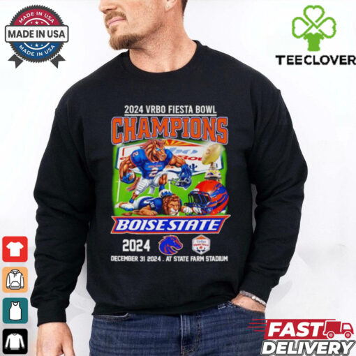 Official 2024 Vrbo Fiesta Bowl Champions Boise State 2024 mascot shirt