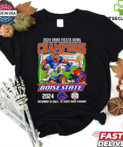 Official 2024 Vrbo Fiesta Bowl Champions Boise State 2024 mascot shirt