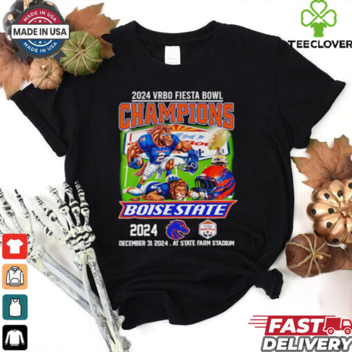 Official 2024 Vrbo Fiesta Bowl Champions Boise State 2024 mascot shirt