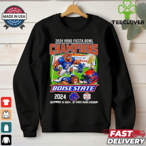 Official 2024 Vrbo Fiesta Bowl Champions Boise State 2024 mascot shirt