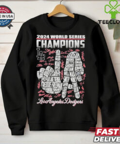 Official 2024 World Series Champions Signature Los Angeles Dodgers Unisex T Shirt