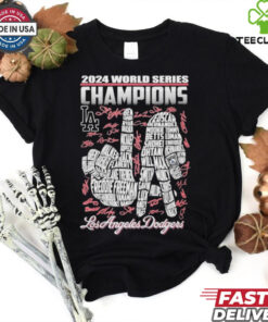 Official 2024 World Series Champions Signature Los Angeles Dodgers Unisex T Shirt