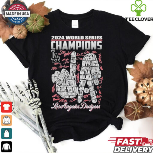 Official 2024 World Series Champions Signature Los Angeles Dodgers Unisex T Shirt